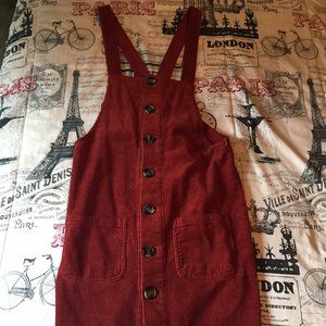 Red Corduroy Dress